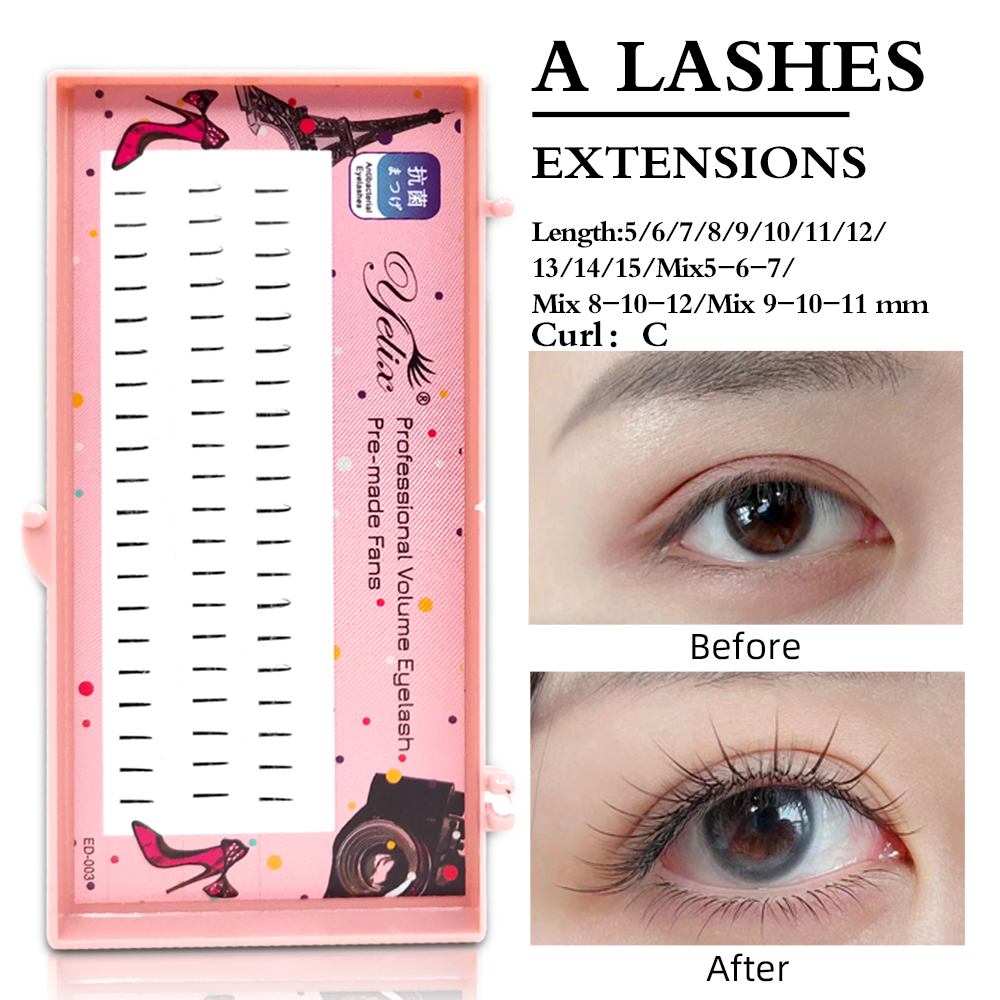Eyelash Extension Yelix - Yelix Natural Soft Individual Lashes Comic