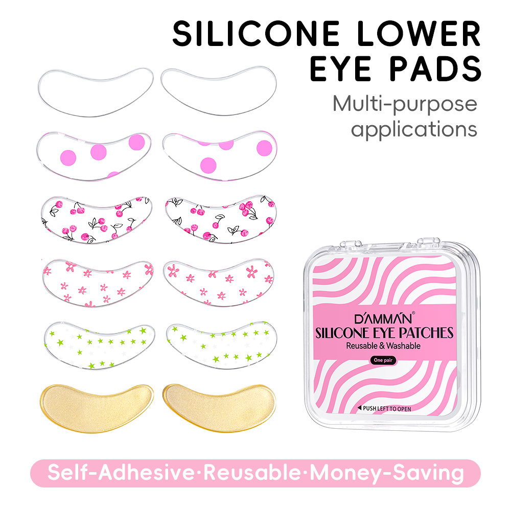 Eyelash Extension Eye Mask - DAMMAN 1/5 Pair Silicone Eye Patches