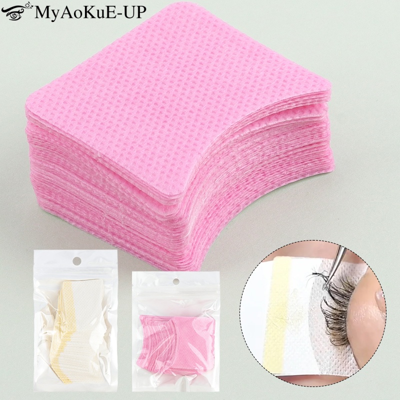 Eyelash Extension Glue Remover - 40pcs Eyelash Extension Remover Cotton Pad