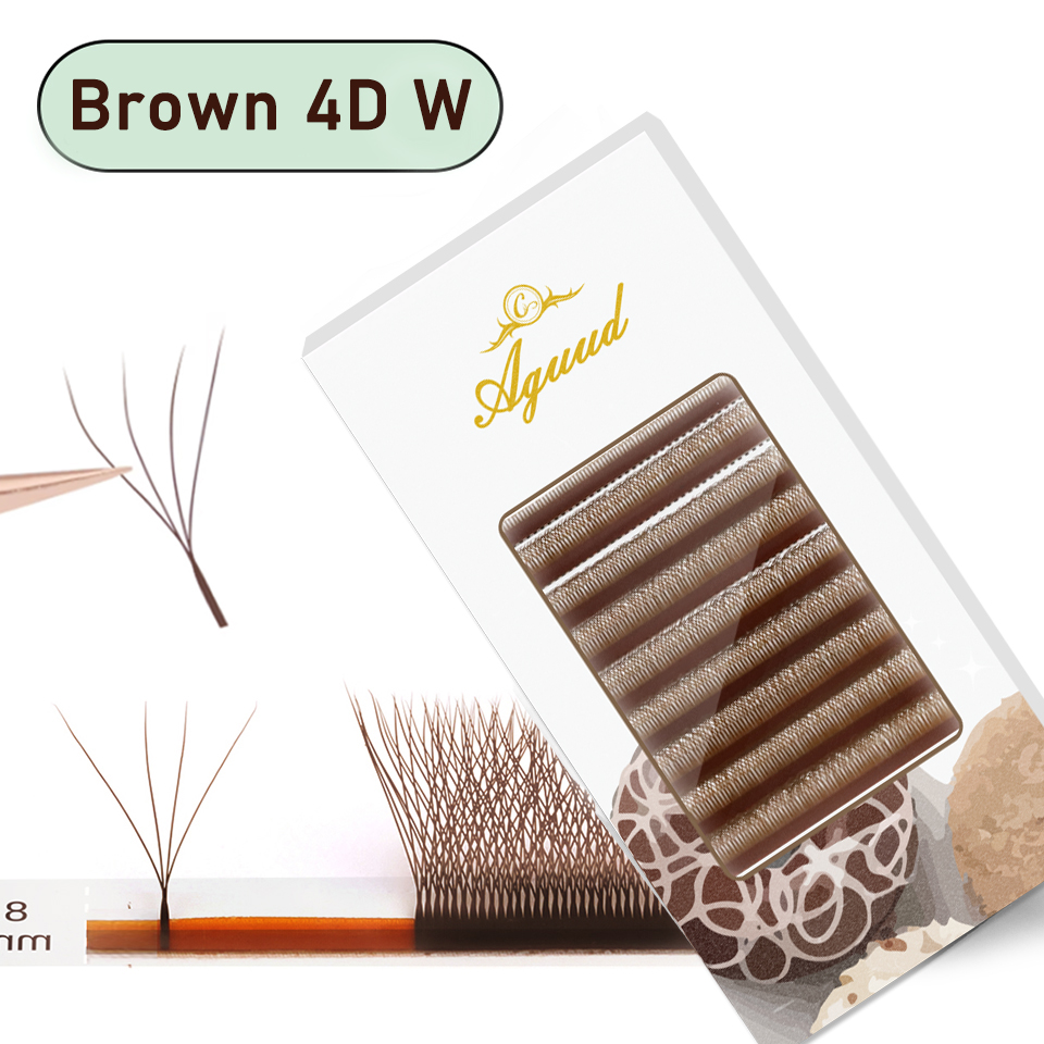 Eyelash Extension Yelix - AGUUD Brown W Shaped YY Eyelashes