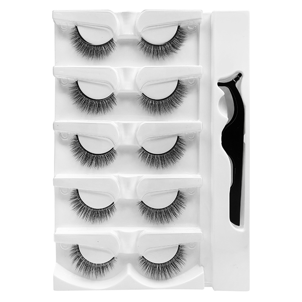 5 PAIRS Glue-Free False Eyelas - Sensitive Lash Glue ulasan dan harga