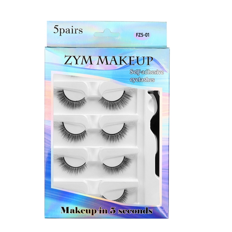 5 PAIRS Glue-Free False Eyelas - Sensitive Lash Glue ulasan dan harga