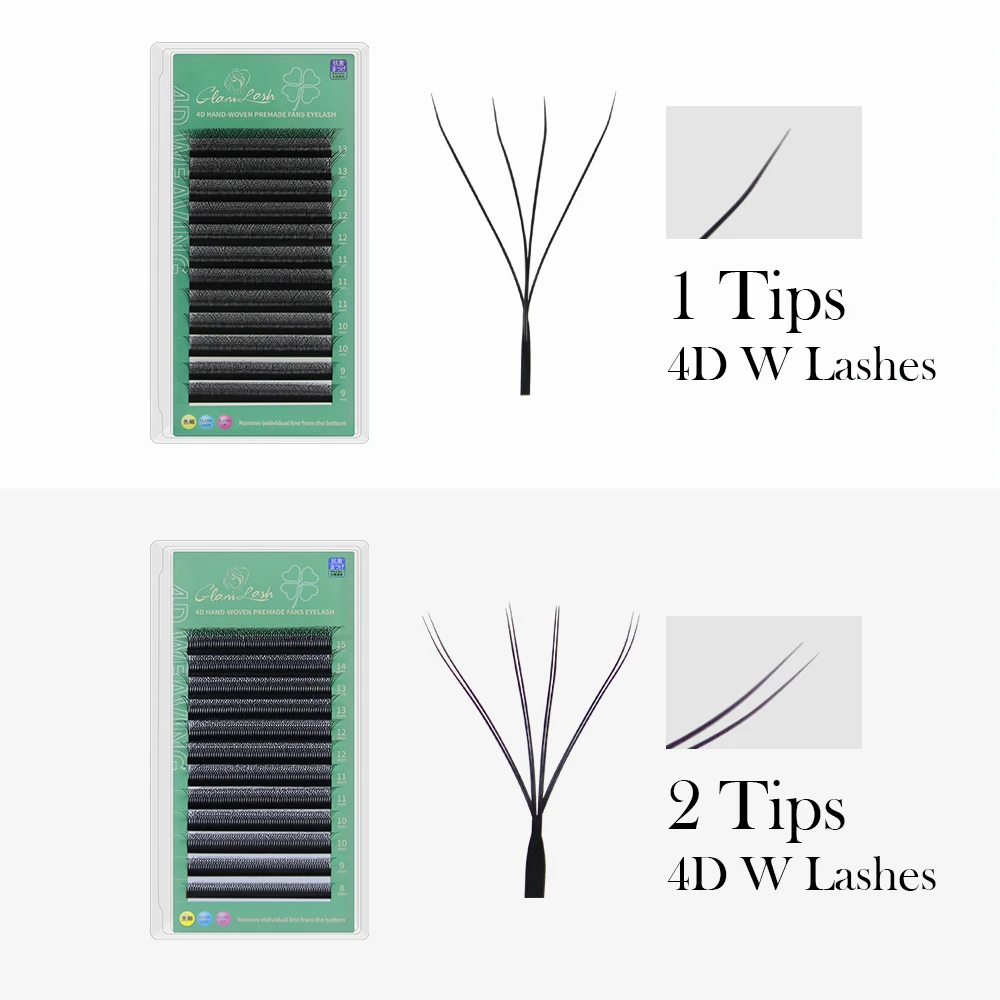GLAMLASH 4D W Shape Eyelash Ex - Eyelash Extension Volume Styles ulasan dan harga
