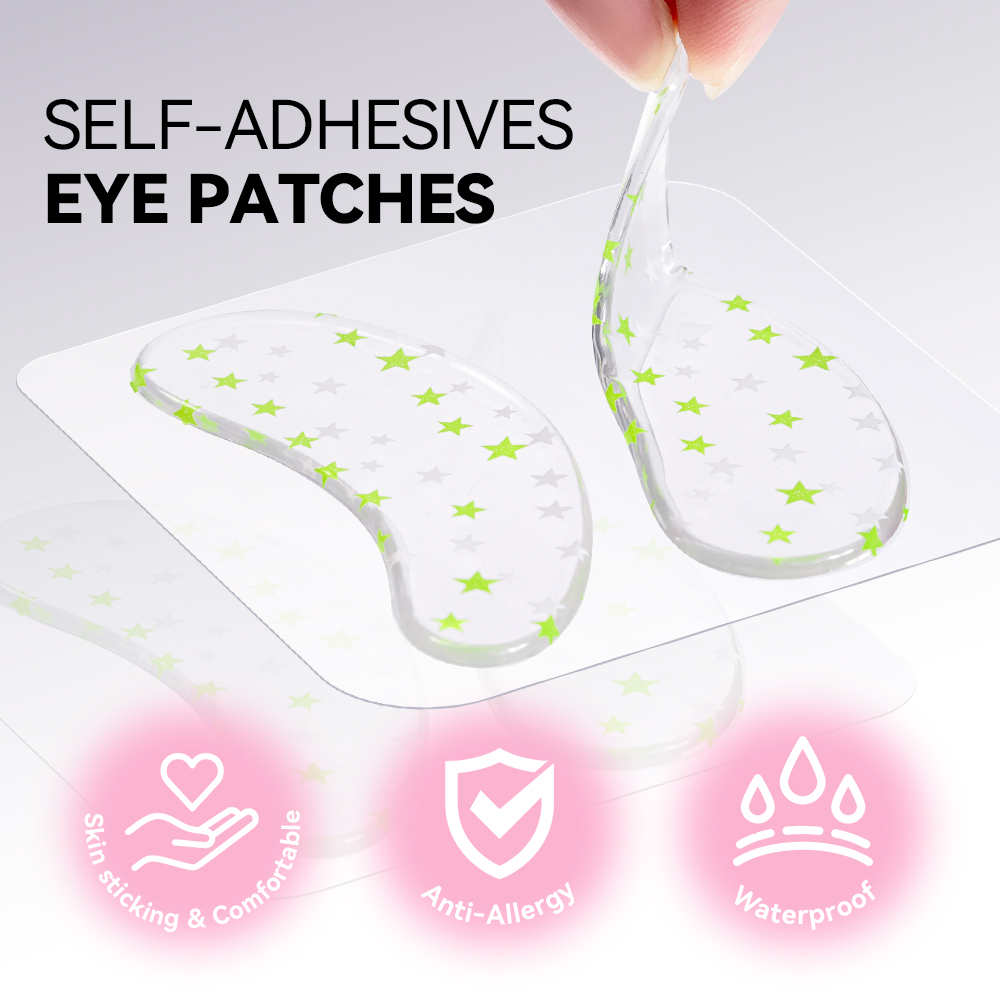 DAMMAN 1/5 Pair Silicone Eye P - Eyelash Extension Eye Mask ulasan dan harga
