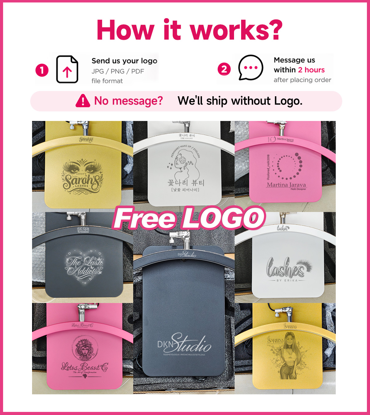 Free LOGO LED Half Moon Lash L - Eyelash Extension No 9 ulasan dan harga
