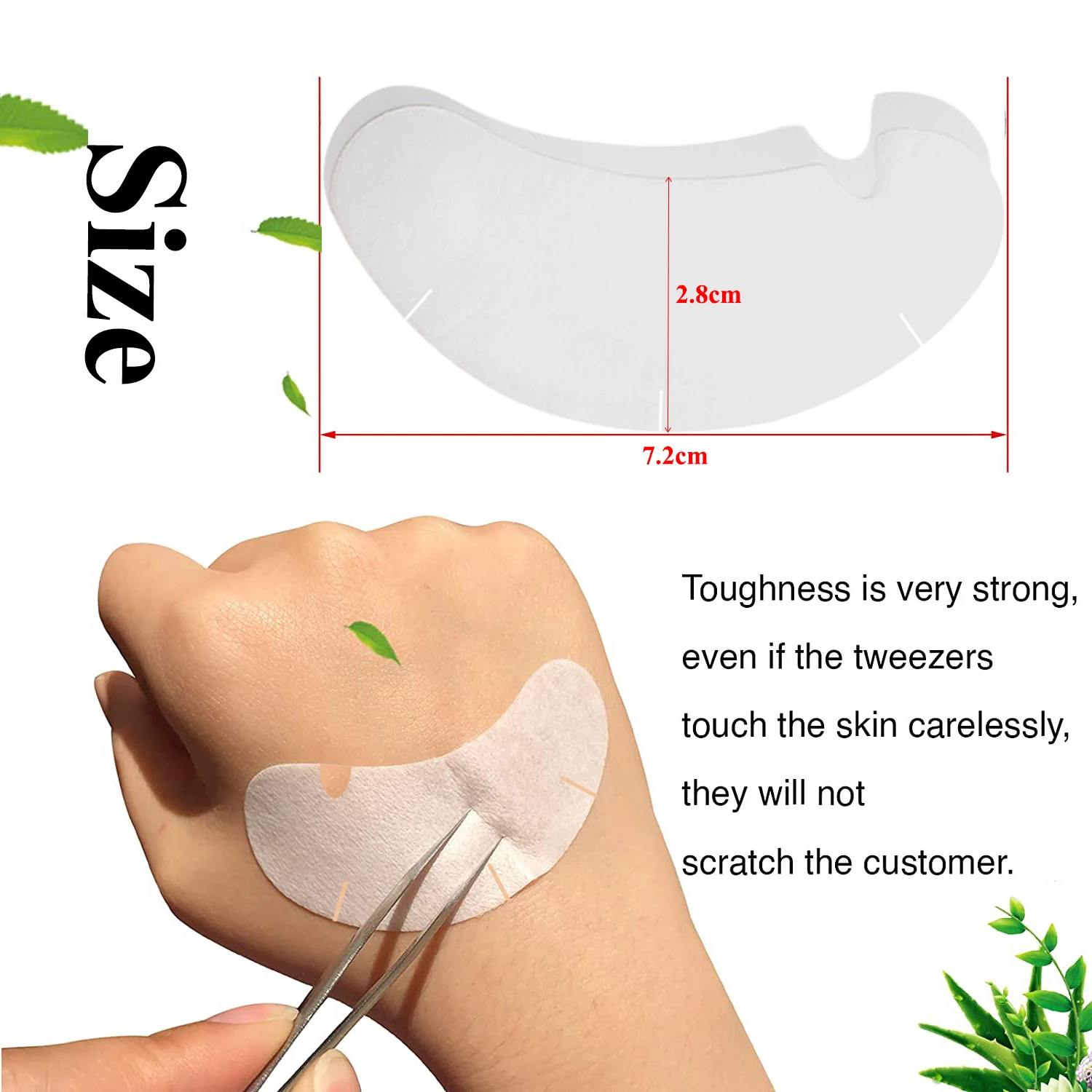 50/100PCS U Shape Eyelash Pads - Eyelash Extension Eye Mask ulasan dan harga