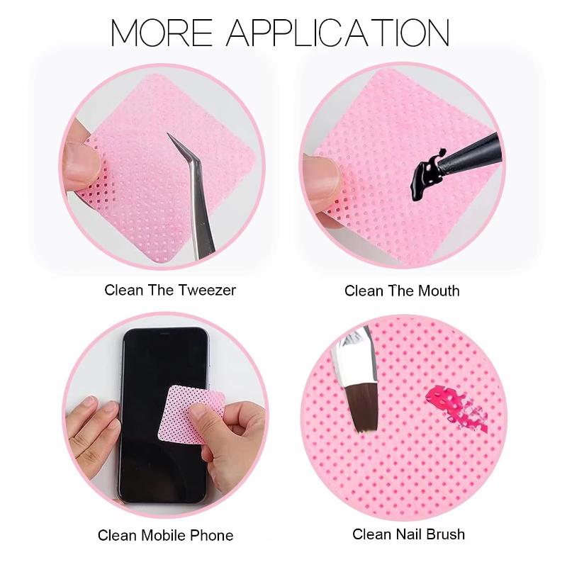 200Pcs Lint‑Free Nail Wipes Ey - Eyelash Extension Glue Remover ulasan dan harga