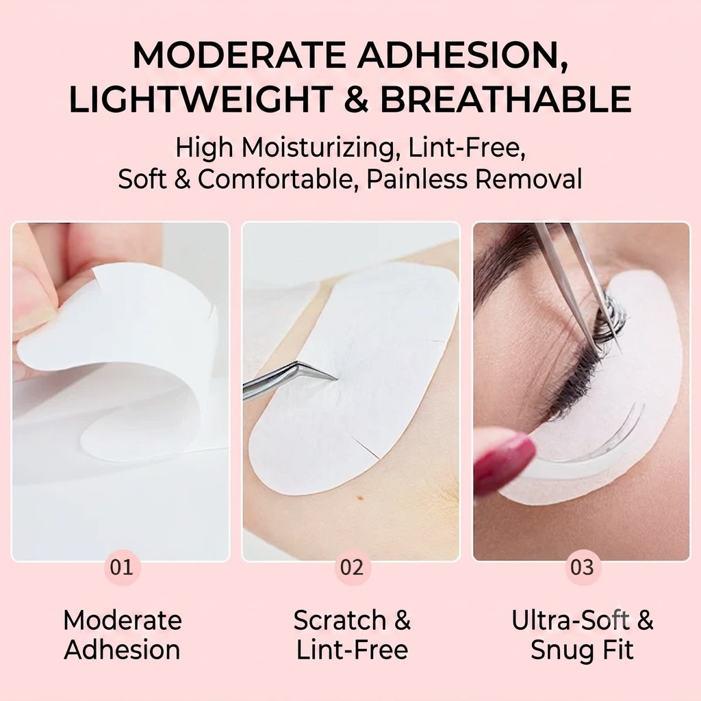 50 Pairs U-Shaped Under Eye Pa - Eyelash Extension Eye Mask ulasan dan harga