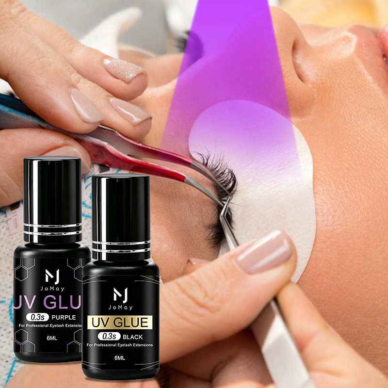 JOMAY Black Clear Purple UV Ey - Sensitive Lash Glue ulasan dan harga