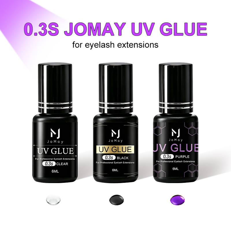 JOMAY Black Clear Purple UV Ey - Sensitive Lash Glue ulasan dan harga
