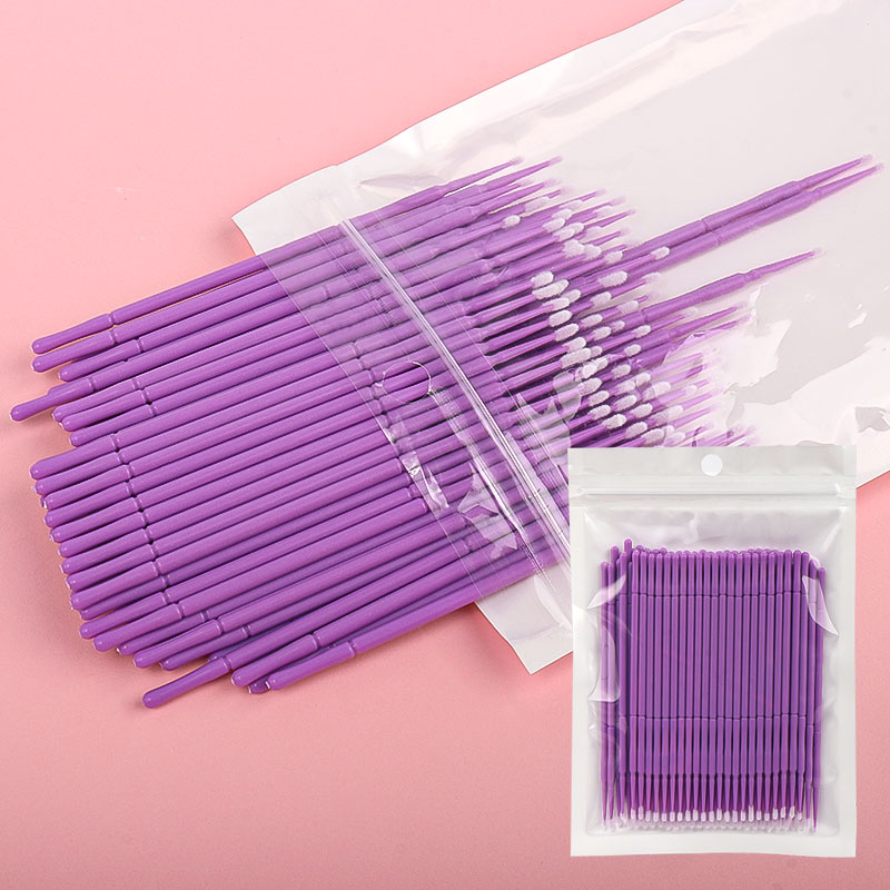100PCS/Bag Bamboo Eyelash Exte - Eyelash Extension Glue Remover ulasan dan harga