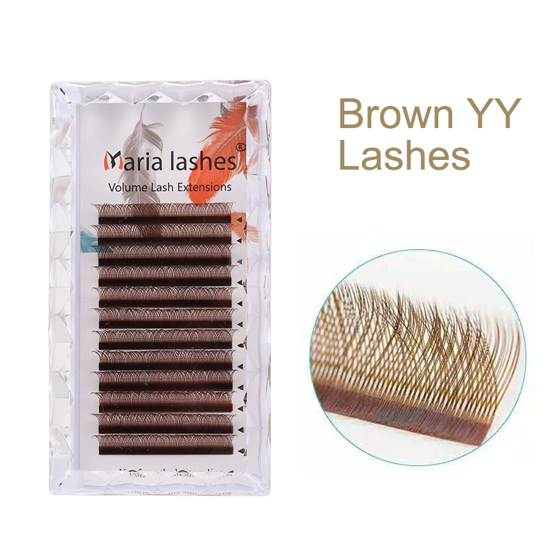 MARIA Brown YY Shaped Eyelash  - Eyelash Extension Yelix ulasan dan harga