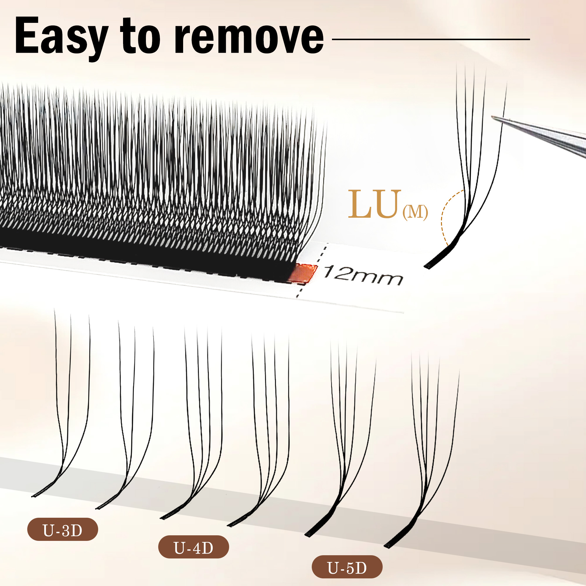 CoMango 3D 4D 5D U Shaped LU C - Eyelash Extension Yelix ulasan dan harga