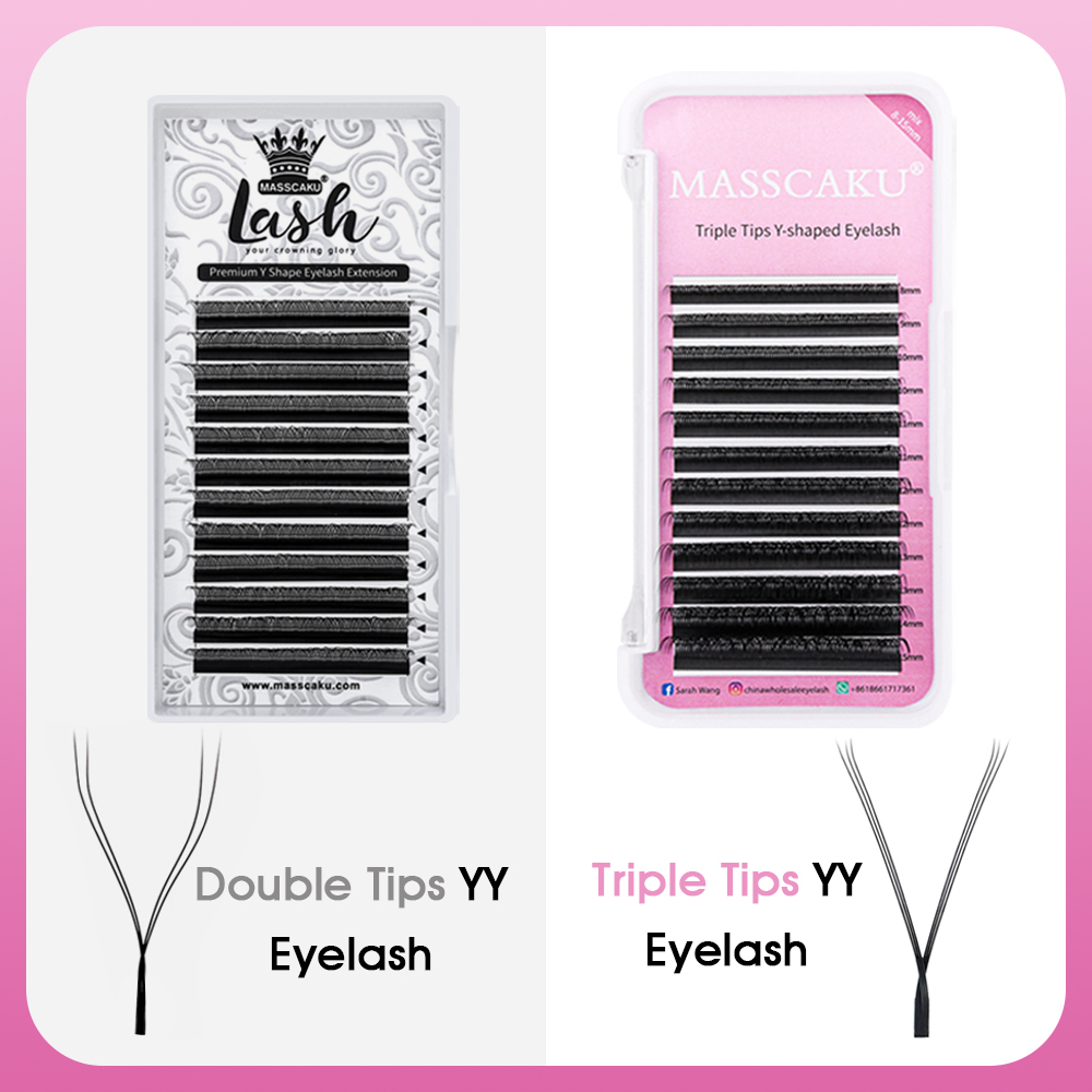 Hot Selling Masscaku YY Shape  - Eyelash Extension Volume Styles ulasan dan harga