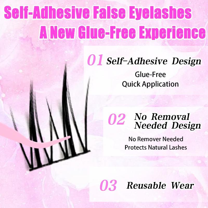 Glue Free Fox Eye False Eyelas - Sensitive Lash Glue ulasan dan harga