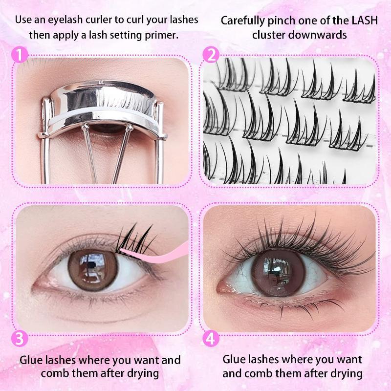 Glue Free Fox Eye False Eyelas - Sensitive Lash Glue ulasan dan harga