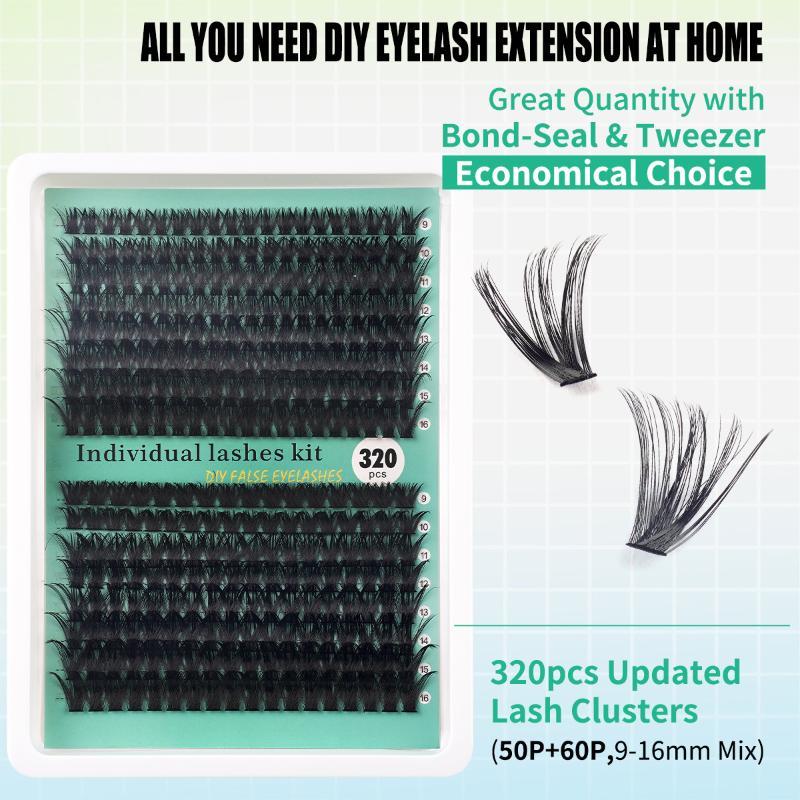 DIY 5D Fluffy Lash Clusters 32 - Eyelash Extension No 9 ulasan dan harga