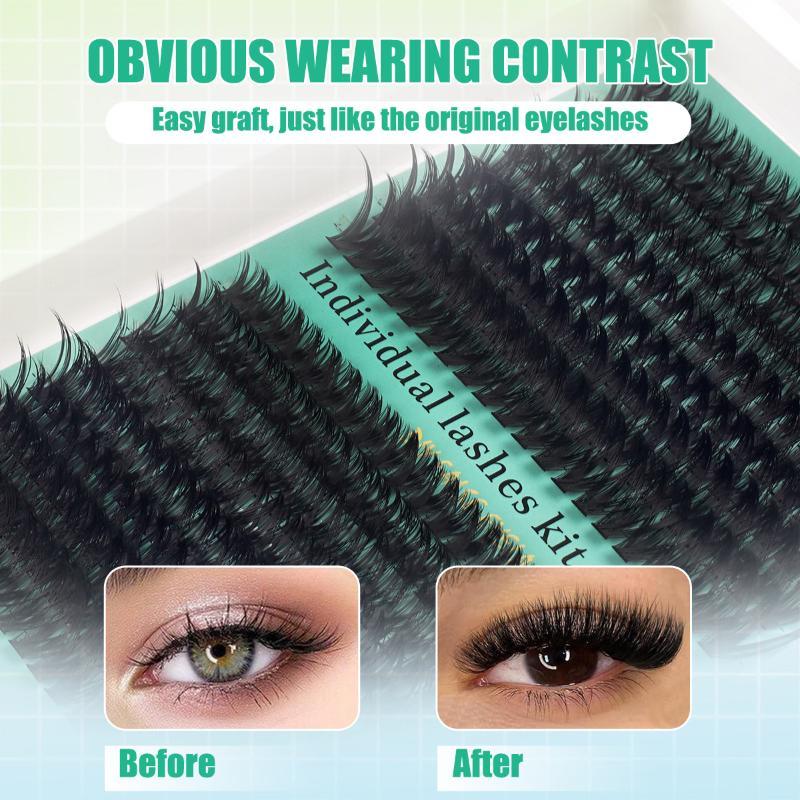 DIY 5D Fluffy Lash Clusters 32 - Eyelash Extension No 9 ulasan dan harga