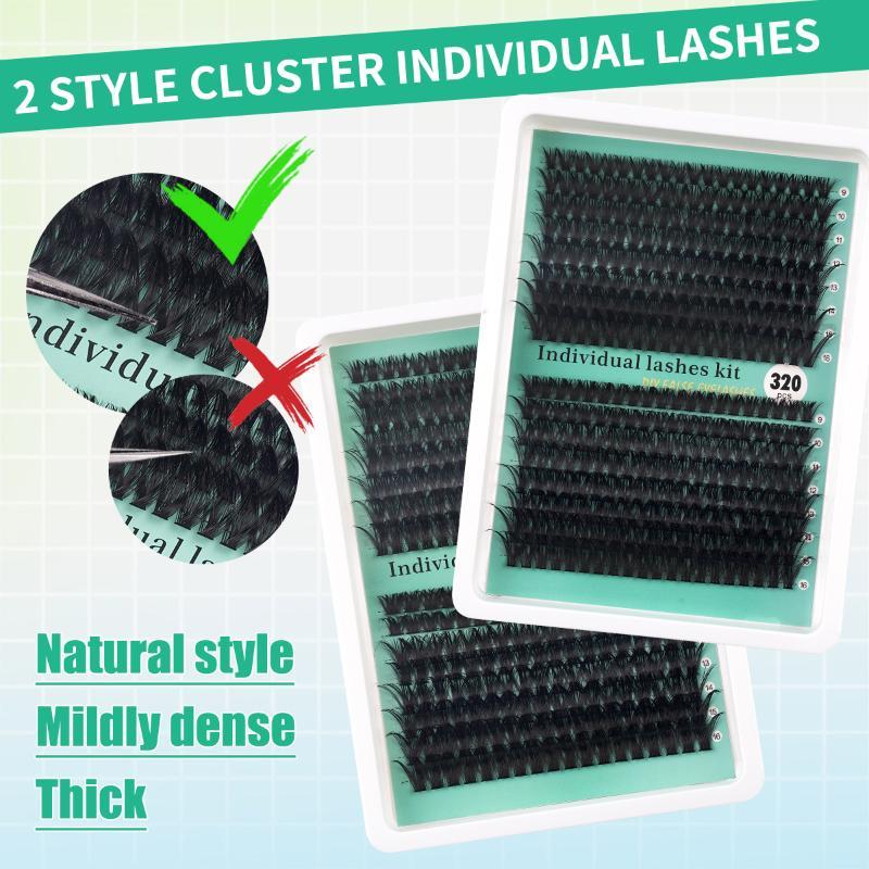 DIY 5D Fluffy Lash Clusters 32 - Eyelash Extension No 9 ulasan dan harga