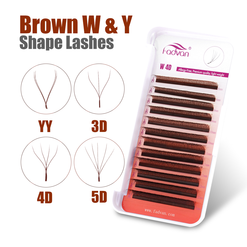 FADVAN Brown 4D/3D/5D lashes W - Eyelash Extension Yelix ulasan dan harga