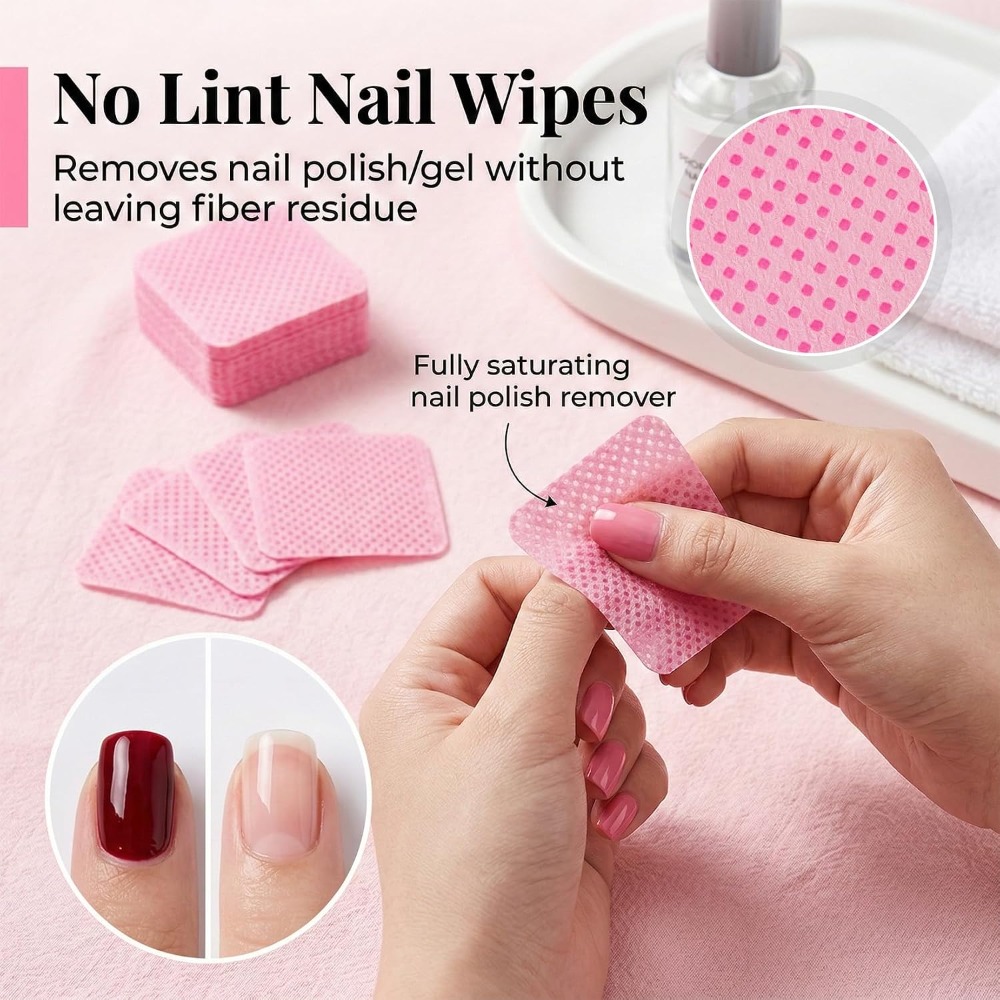 Lint Free Nail Wipes for Gel P - Eyelash Extension Glue Remover ulasan dan harga