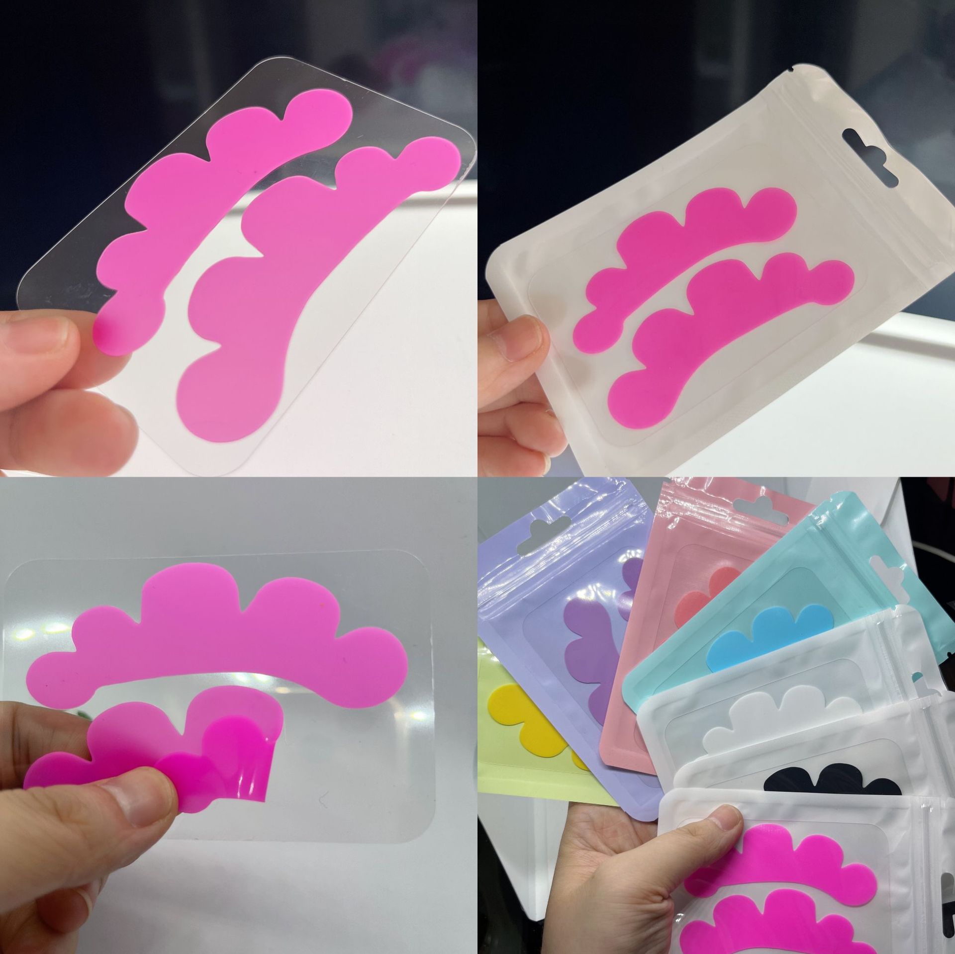 New 1Pairs Reusable Silicone E - Eyelash Extension Eye Mask ulasan dan harga