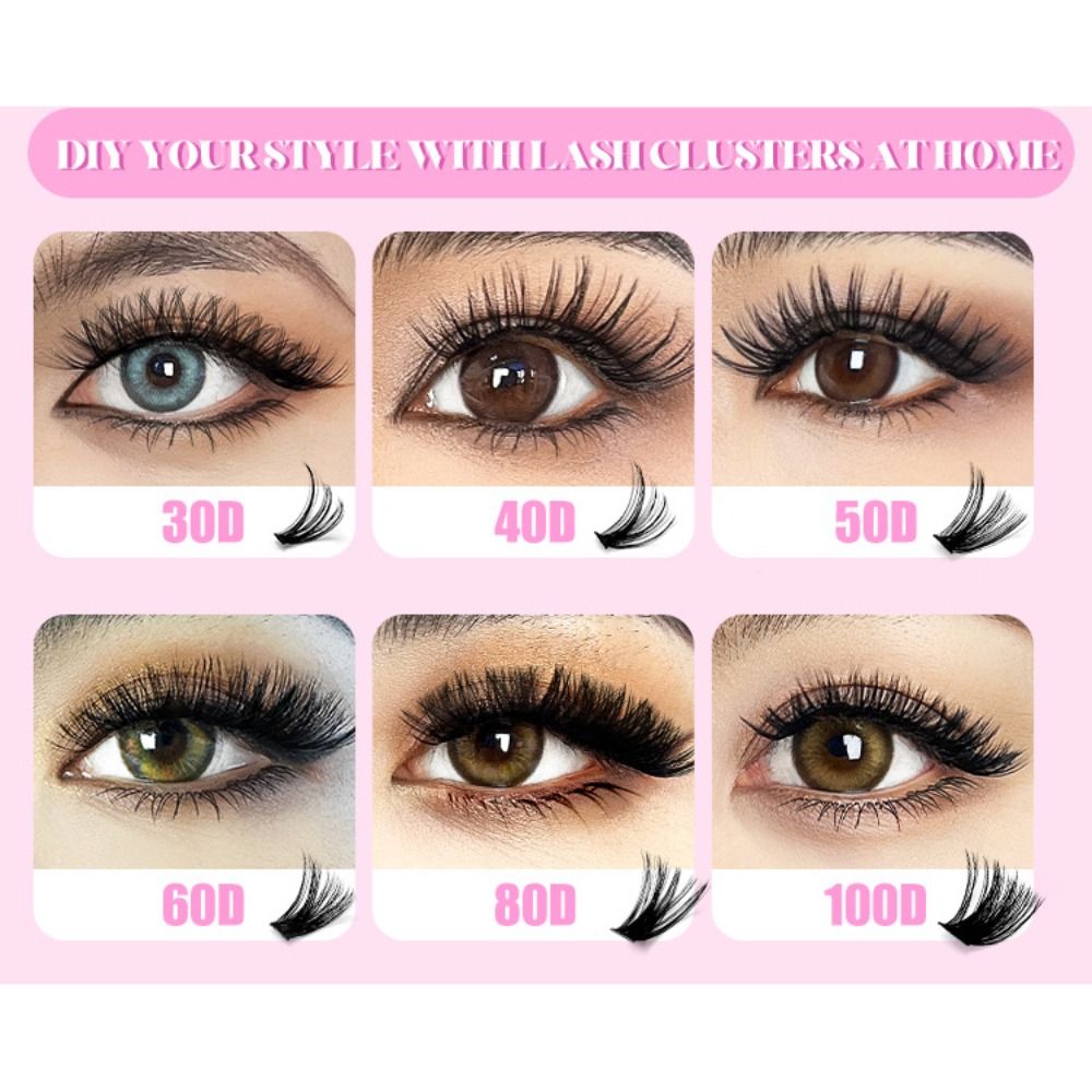 9-16mm Length False Eyelashes  - Eyelash Extension Volume Styles ulasan dan harga
