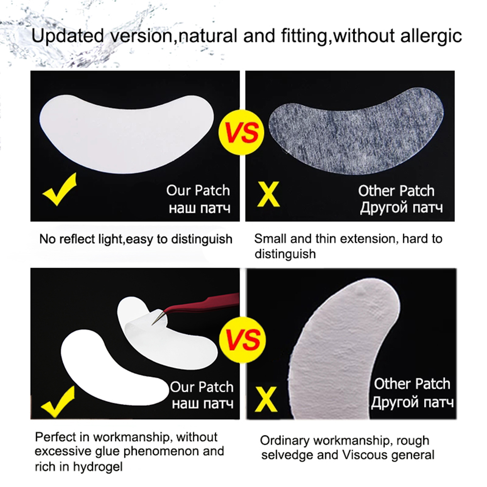 100 Pairs Wholesale Hydrogel E - Eyelash Extension Eye Mask ulasan dan harga