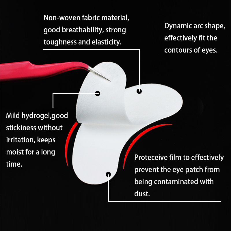 100 Pairs Wholesale Hydrogel E - Eyelash Extension Eye Mask ulasan dan harga
