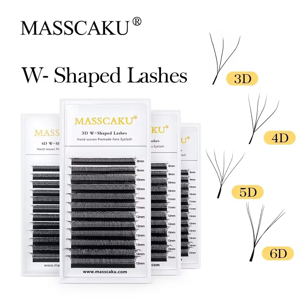 MASSCAKU W Shape Bloom  Eyelas - Eyelash Extension Volume Styles ulasan dan harga