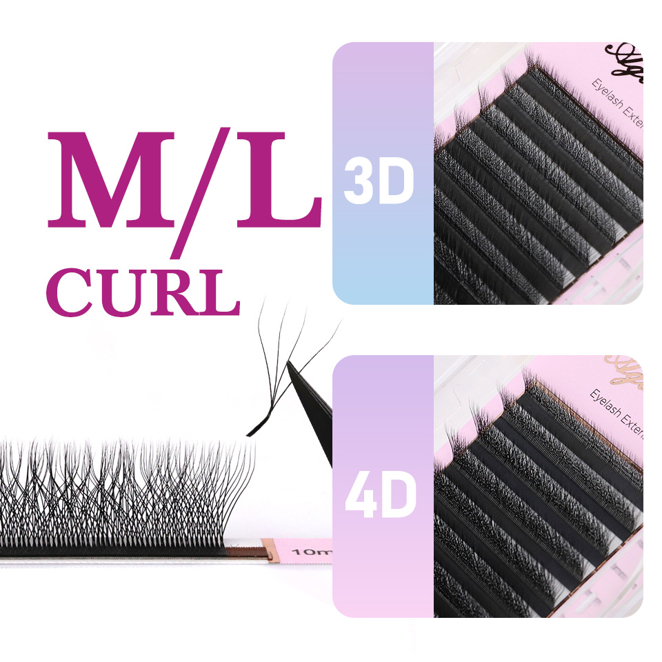 L M (LU ) Curl W Shape Eyelash - Eyelash Extension Yelix ulasan dan harga